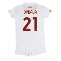 AS Roma Paulo Dybala #21 Fußballbekleidung Auswärtstrikot Kinder 2022-23 Kurzarm (+ kurze hosen)